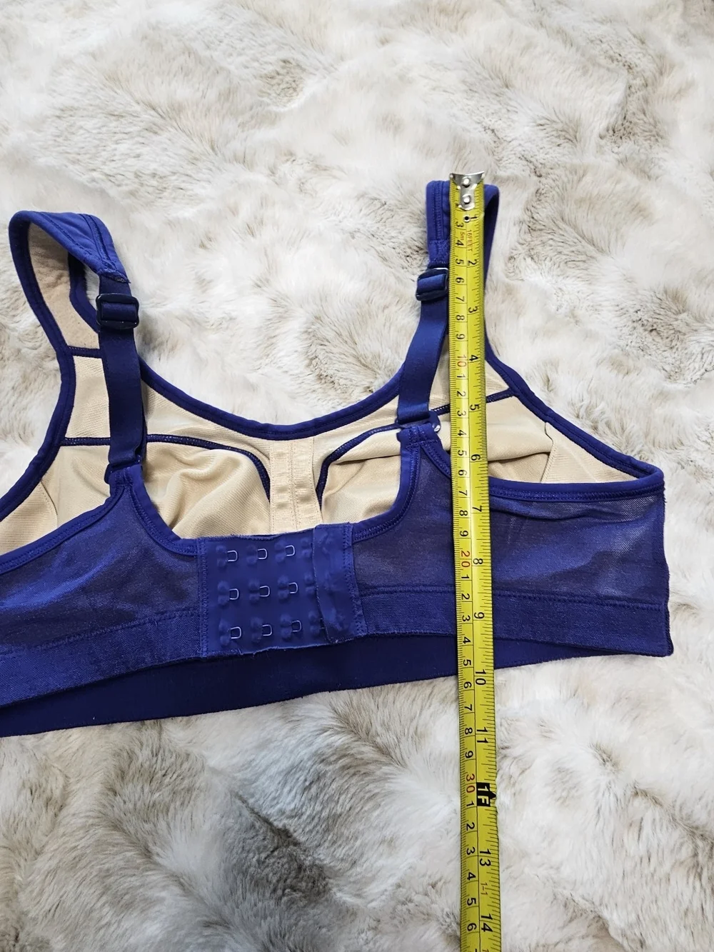 Lululemon Blue High Support Adjustable Sports Bra Women's 34C